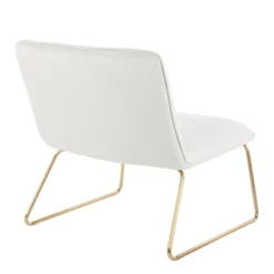 Casper Contemporary Upholstered Accent Chair Gold/Cream - LumiSource 12 Casper Contemporary Upholstered Accent Chair Gold/Cream - LumiSource -Baxton Studio Store GUEST 5e1ac6bd 191c 40c6 bfcf 305e21b66c3f