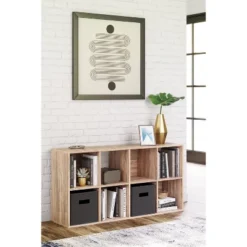 47.05" Piperton 8 Cube Organizer Natural - Signature Design By Ashley -Baxton Studio Store GUEST 5e90ad97 8806 4366 8fe9 aa4f0ca65d54