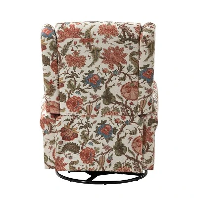 Franciscus Manual Swivel Transitional Glider Recliner With Nailhead Trims And Swivel Base | KARAT HOME 8 Franciscus Manual Swivel Transitional Glider Recliner With Nailhead Trims And Swivel Base | KARAT HOME - Image 6