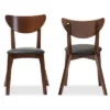 Set Of 2 Sumner Mid - Century Faux Leather Dining Chairs - Black, "Walnut" Brown - Baxton Studio 2 Set Of 2 Sumner Mid - Century Faux Leather Dining Chairs - Black, "Walnut" Brown - Baxton Studio -Baxton Studio Store GUEST 626ee7da ace8 4076 b3f4 1812933edbc4