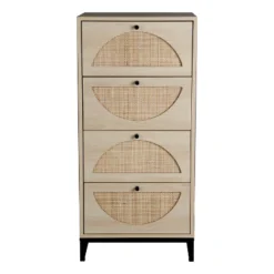 Set Of 2, Natural Rattan Cabinets With 4 Drawers - ModernLuxe 15 Set Of 2, Natural Rattan Cabinets With 4 Drawers - ModernLuxe -Baxton Studio Store GUEST 6279d38e 8513 490e 9e0c 97186e9f0310