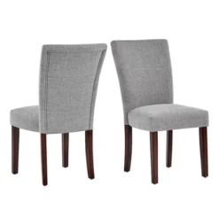 Set Of 2 Quinby Upholstered Parson Dining Chairs - Inspire Q -Baxton Studio Store GUEST 6570300e 507e 4b19 b34d 3b41300e7f95