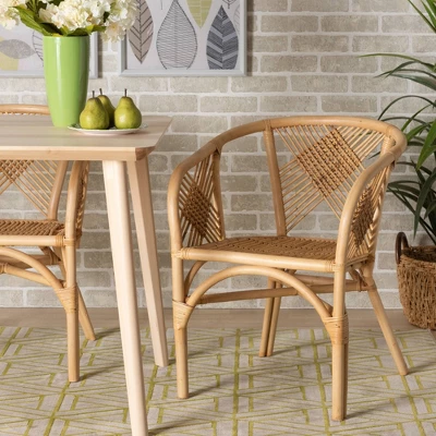 Kagama Rattan Dining Chair Brown - Bali & Pari 8 Kagama Rattan Dining Chair Brown - Bali & Pari - Image 6