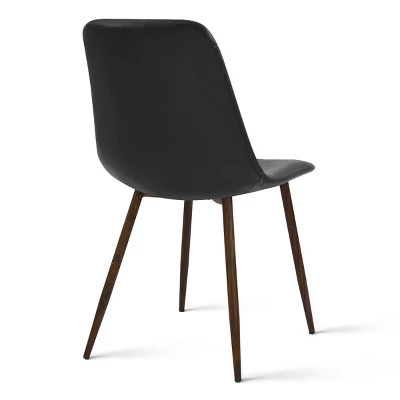 Set Of 4 Bingo Faux Leather Dining Chair Walnut Leg-Maison Boucle 5 Set Of 4 Bingo Faux Leather Dining Chair Walnut Leg-Maison Boucle - Image 3