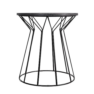 Fleur Side Table Noir Black - Adore Decor 3 Fleur Side Table Noir Black - Adore Decor