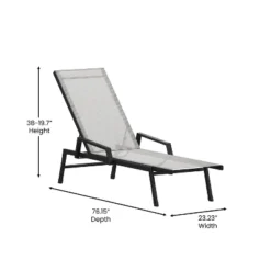 Flash Furniture Brazos Adjustable Chaise Lounge Chair With Arms, All-Weather Outdoor Five-Position Recliner 20 Flash Furniture Brazos Adjustable Chaise Lounge Chair With Arms, All-Weather Outdoor Five-Position Recliner -Baxton Studio Store GUEST 6ad800a3 318e 42c4 8906 edc21d94ef9b