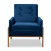 Perris Mid-Century Modern Velvet Fabric Upholstered Wood Lounge Chair - Baxton Studio -Baxton Studio Store GUEST 6d22f0d7 e9a6 4d89 9ece 61283df40fec