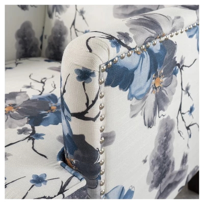 Boaz Upholstered Club Chair - Floral Print - Christopher Knight Home 4 Boaz Upholstered Club Chair - Floral Print - Christopher Knight Home - Image 2