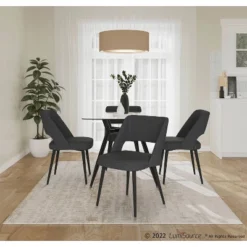 Valencia Steel/Polyester Dining Chair - LumiSource 23 Valencia Steel/Polyester Dining Chair - LumiSource -Baxton Studio Store GUEST 6fcdc04c c7e4 4a47 b773 0e3f8b5f205b