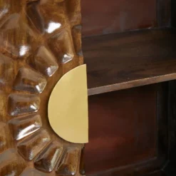 Contemporary Carved Mango Wood Cabinet Brown - Olivia & May -Baxton Studio Store GUEST 6fe8362e 49e3 4071 870f db96918ad7aa