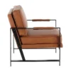 Franklin Armchair With Faux Leather Black/Camel Brown - LumiSource 2 Franklin Armchair With Faux Leather Black/Camel Brown - LumiSource -Baxton Studio Store GUEST 7180d828 c46f 4036 8a44 f53753f321e0