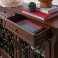 Julio Console Light Cherry - Powell Company -Baxton Studio Store GUEST 718e85c8 a7a9 433e a7ae fe0977cd51f0