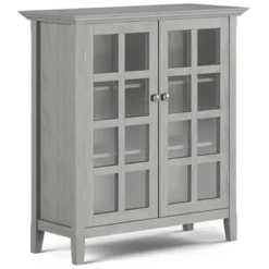 Medium Normandy Storage Cabinet Fog Gray - WyndenHall