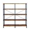 63" Industrial 4 Tier Bookshelf With Particleboard And Metal Frame - Benzara -Baxton Studio Store GUEST 732c3526 bfd8 4fb3 b9a9 d9641e3d29f6