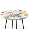 Maritza Lisa White Springs Florals Side Table - Deny Designs -Baxton Studio Store GUEST 73cb7355 0e0d 4f4b becb c9d0e0077b7f
