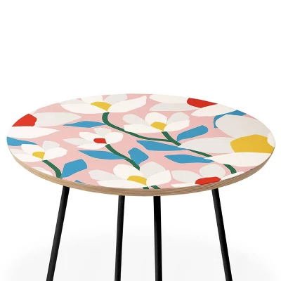 Maritza Lisa White Springs Florals Side Table - Deny Designs 3 Maritza Lisa White Springs Florals Side Table - Deny Designs