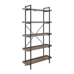 68" 5 Tray Shelf Urban Pipe X Back Bookshelf - Saracina Home 21 68" 5 Tray Shelf Urban Pipe X Back Bookshelf - Saracina Home -Baxton Studio Store GUEST 7546ba45 c02f 4ca7 b12d e99f32bb0573