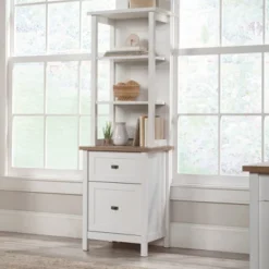 Cottage Road Storage Cabinet With Drawers White - Sauder