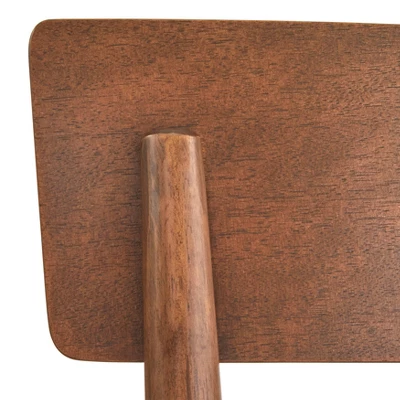 Set Of 2 Newington Mid-Century Dining Chairs Walnut/Mocha - Lifestorey 4 Set Of 2 Newington Mid-Century Dining Chairs Walnut/Mocha - Lifestorey - Image 2