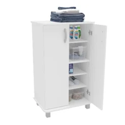 Michigan 2 Door Storage Cabinet White - Polifurniture -Baxton Studio Store GUEST 78b68d3e d37a 465d bd7f d0ae29eec23a