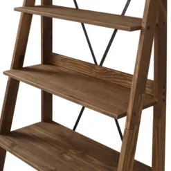 68.25" Boho 4 Tier Solid Wood Ladder Bookshelf Plant Stand - Saracina Home 20 68.25" Boho 4 Tier Solid Wood Ladder Bookshelf Plant Stand - Saracina Home -Baxton Studio Store GUEST 797a1992 1985 4a2b b8dd d8f196676df1