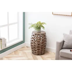 26" Hampton Side Table Weathered Walnut - Boraam -Baxton Studio Store GUEST 79cb6b3d cdc8 4942 9056 85843085c612