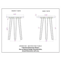 Alaterre Furniture Hairpin Live Edge Round End Table Metal And Wood Natural Brown 11 Alaterre Furniture Hairpin Live Edge Round End Table Metal And Wood Natural Brown -Baxton Studio Store GUEST 7a5e24aa b339 4567 8e0a 9402ddc66ad3