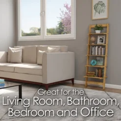 Hastings Home 5-Tier Bookshelf - 50" Tall, Pickled Oak Wood Finish 9 Hastings Home 5-Tier Bookshelf - 50" Tall, Pickled Oak Wood Finish -Baxton Studio Store GUEST 7aaf3167 9224 4b74 aed5 03eb196a52ad