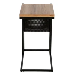 Blackened Bronze And Rustic Oak Side Table - Henn&Hart 17 Blackened Bronze And Rustic Oak Side Table - Henn&Hart -Baxton Studio Store GUEST 7b94db00 f7e8 405a 9adb 50f368b0d884
