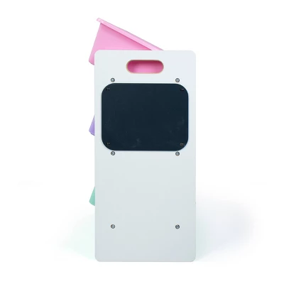 9 Bin Toy Storage Organizer With Chalkboard Side Panel White - Humble Crew 5 9 Bin Toy Storage Organizer With Chalkboard Side Panel White - Humble Crew - Image 3