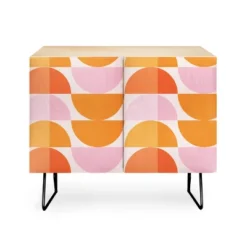 ThirtyOne Illustrations Tangerine Credenza - Deny Designs -Baxton Studio Store GUEST 7ce58db3 98d6 4d57 bc0c 55151c94b6e4