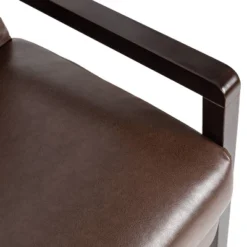 Fernhill Mid Century Modern Faux Leather Upholstered Pushback Recliner Dark Brown/Dark Espresso - Christopher Knight Home -Baxton Studio Store GUEST 7d7f1a1d e0af 47cd 8674 e87700f402c3