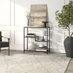 36" Tall Black Bronze Bookcase - Henn&Hart 13 36" Tall Black Bronze Bookcase - Henn&Hart -Baxton Studio Store GUEST 7df6d507 1dbf 4ae0 817f bcd80e7dea31