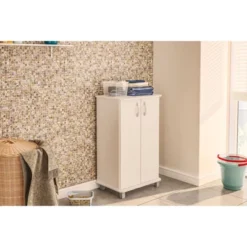 Michigan 2 Door Storage Cabinet White - Polifurniture -Baxton Studio Store GUEST 7e9851aa 4141 4d2f 9d4b 794eb3cbb9bf
