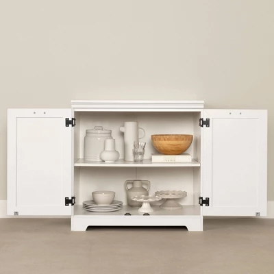 Harma 2 Door Storage Cabinet Pure White - South Shore 4 Harma 2 Door Storage Cabinet Pure White - South Shore - Image 2