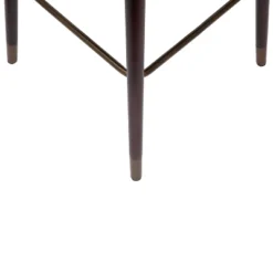 Merrick Lane Modern Wood Frame Stool With Metallic Accents -Baxton Studio Store GUEST 804c20e8 b322 4ac2 9338 47c6f15b43cf