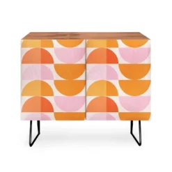 ThirtyOne Illustrations Tangerine Credenza - Deny Designs -Baxton Studio Store GUEST 8059d03c 5eda 44ac ad3f a77f988d95f3