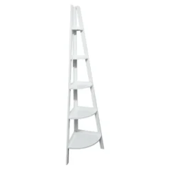 5 Shelf Corner Ladder Bookcase - Flora Home -Baxton Studio Store GUEST 8142ac1c 9005 402e 9411 90bdd9b64a3a