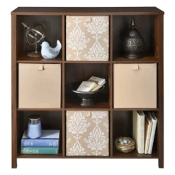 ClosetMaid Wooden Adjustable 9 Cube Organizer Bedroom Storage Cubicle Shelf Bookcase For Home Organization, Dark Chestnut 8 ClosetMaid Wooden Adjustable 9 Cube Organizer Bedroom Storage Cubicle Shelf Bookcase For Home Organization, Dark Chestnut -Baxton Studio Store GUEST 823c1454 b47d 4a11 a7f3 3be59a47d2f6
