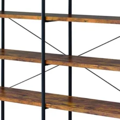 63" Industrial 4 Tier Bookshelf With Particleboard And Metal Frame - Benzara 13 63" Industrial 4 Tier Bookshelf With Particleboard And Metal Frame - Benzara -Baxton Studio Store GUEST 830ded00 4fee 41e2 830a 99c68c75187a