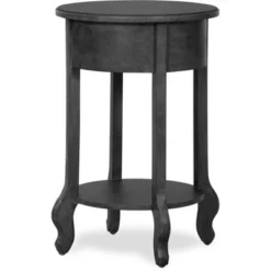 James Round Side Table Dark Gray - Finch 12 James Round Side Table Dark Gray - Finch -Baxton Studio Store GUEST 86a12094 d514 4cd7 b7d0 a53f910b4131