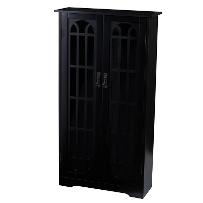 Monsaro Media Cabinet Black - Aiden Lane 6 Monsaro Media Cabinet Black - Aiden Lane - Image 4