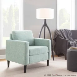 Wendy Arm Chair Polyester/Wood - LumiSource -Baxton Studio Store GUEST 8a6c0a8b 7ed3 4993 95fb 3422a6dbbfb3