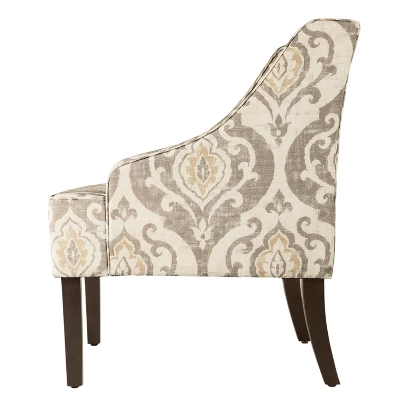 Classic Swoop Accent Armchair - HomePop 6 Classic Swoop Accent Armchair - HomePop - Image 4
