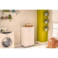 Michigan 2 Door Storage Cabinet White - Polifurniture -Baxton Studio Store GUEST 8b0c2683 ec2e 4e29 9bda 20ab84e612d3