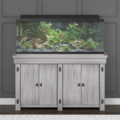 Wildwood 55 Gallon Aquarium Or Terrarium Tank Stand, Rustic White - Ollie & Hutch -Baxton Studio Store GUEST 8bead38d 4d06 4e27 96d0 8c1d41132b8b