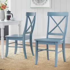 Set Of 2 Albury Cross Back Dining Chairs - Buylateral 16 Set Of 2 Albury Cross Back Dining Chairs - Buylateral -Baxton Studio Store GUEST 8c1bbb2a 7b23 47c7 bf92 72f5e680f00d