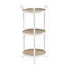 Farmhouse 3 Tiered Metal Accent Table White - Olivia & May -Baxton Studio Store GUEST 8c32bf1d caa1 42bd 8a2e c451cd35c319