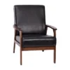 Emma And Oliver Upholstered Mid-Century Modern Arm Chair With Wood Frame 1 Emma And Oliver Upholstered Mid-Century Modern Arm Chair With Wood Frame -Baxton Studio Store GUEST 8c3c7ffc af11 40ab 8f94 f0436566cc8b