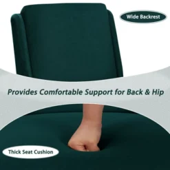 Costway 2PCS Velvet Accent Chair Single Sofa Chair Leisure Chair With Wood Frame -Baxton Studio Store GUEST 8cdce782 f061 49a1 9cfc 49b3cf96c9f8